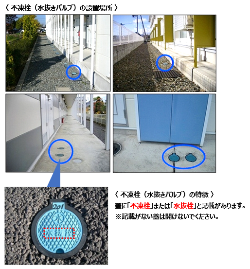 屋外の不凍栓(水抜きバルブ)の通水方法を教えてくれますか? (長野県・山梨県) : よくあるご質問を検索|賃貸のレオパレス21|賃貸アパートや ...